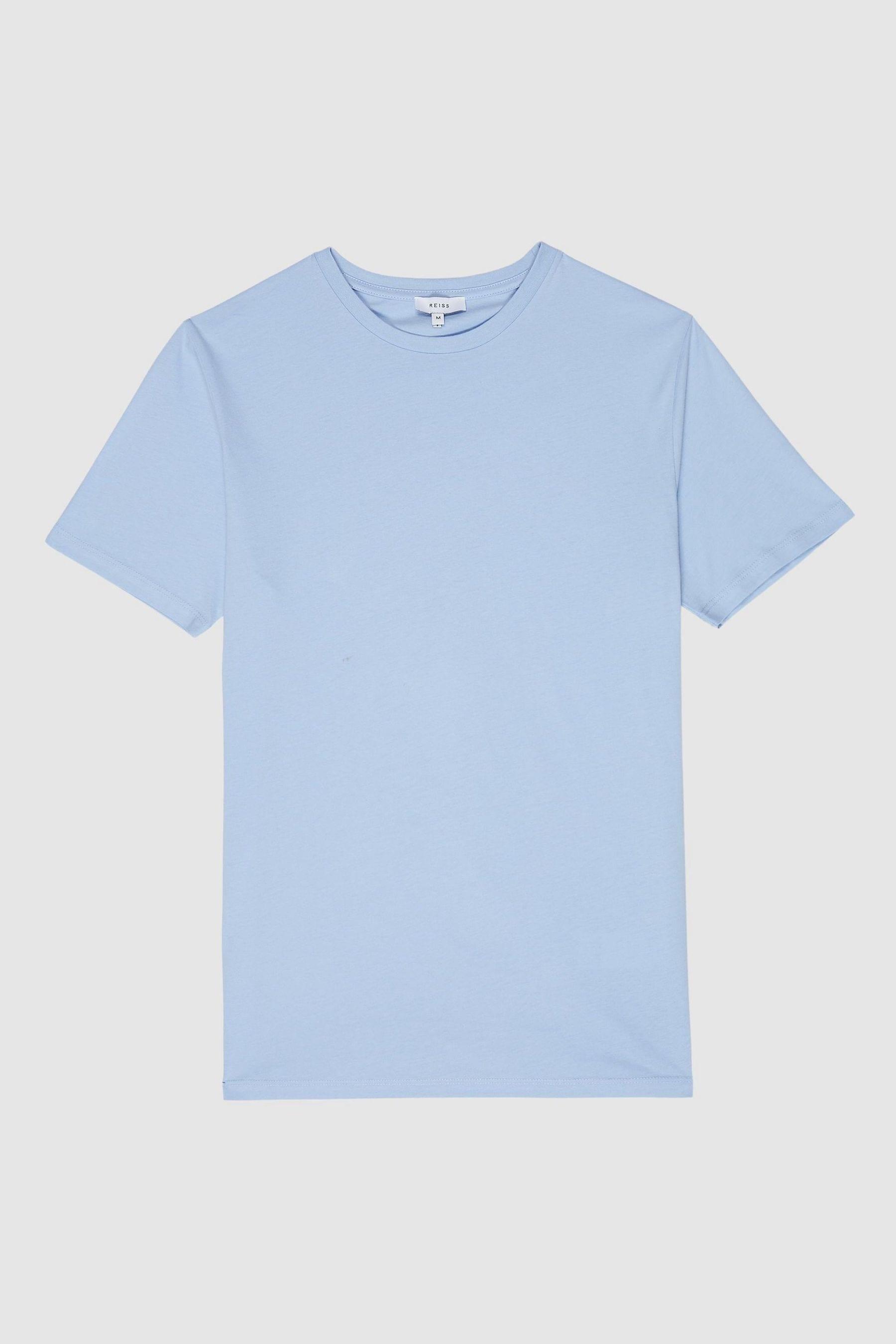 Crew Neck T-shirt in Soft Blue