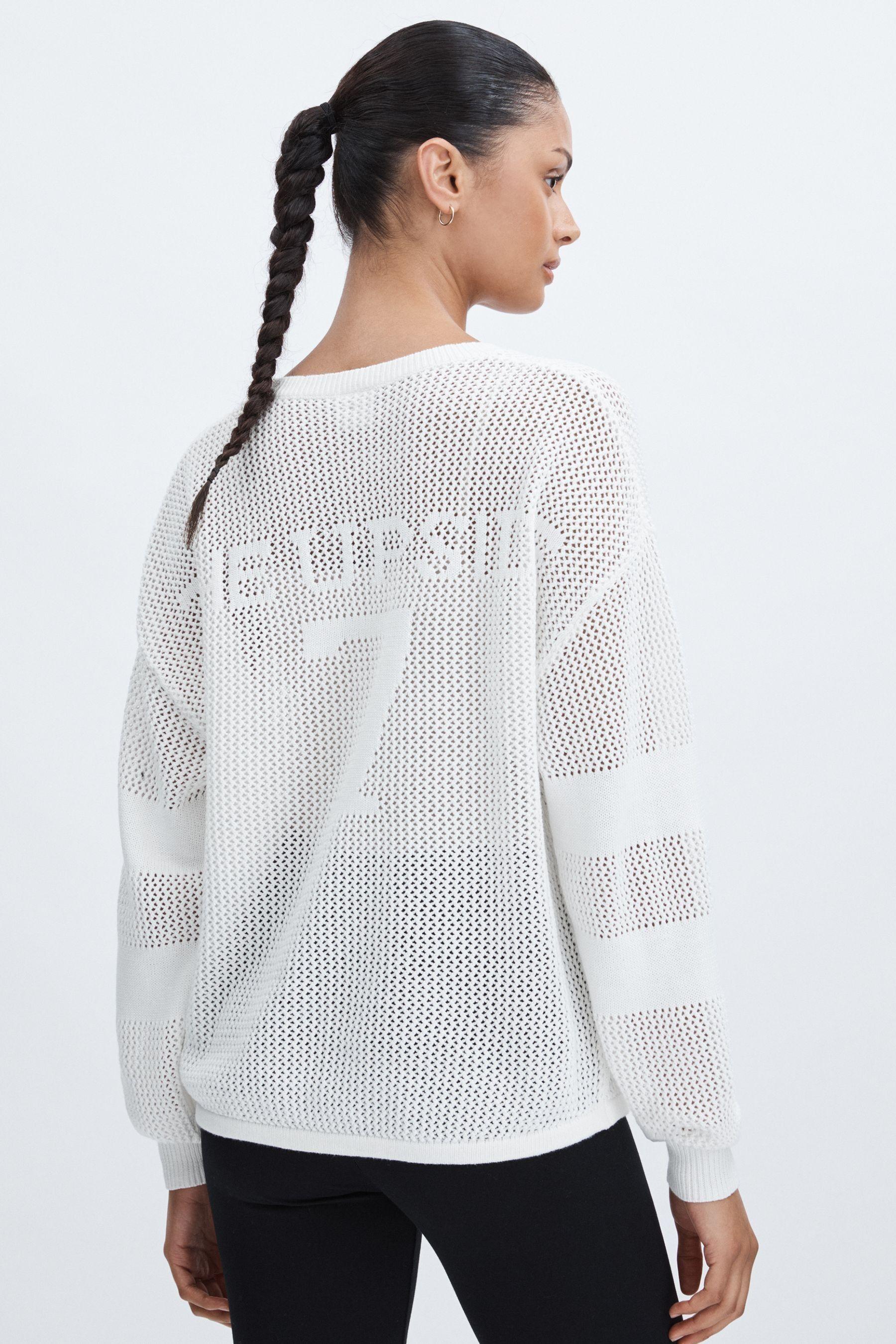 The Upside 100% Organic Cotton Open Knit Jumper in Natural