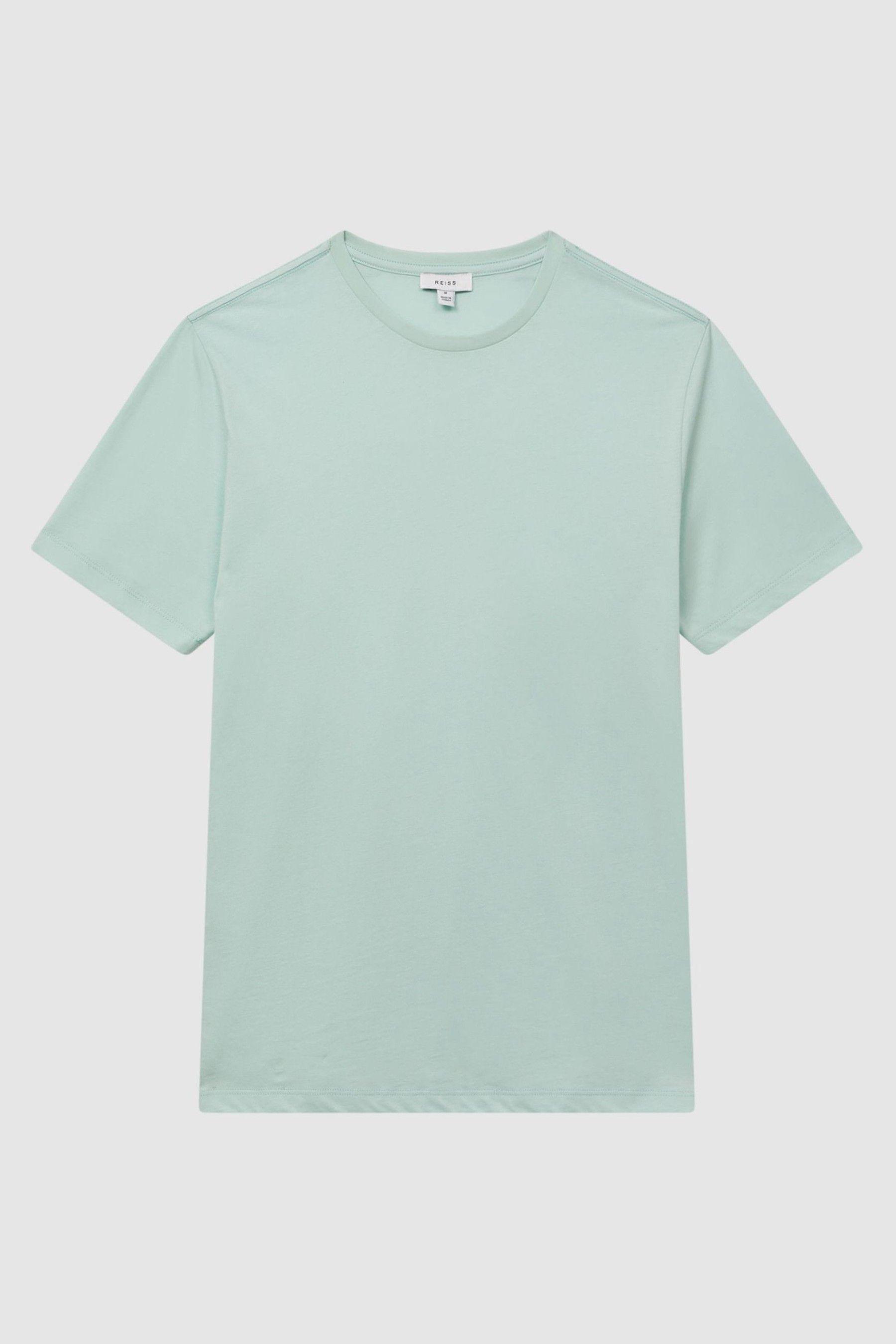 Cotton Crew Neck T-Shirt in Mint