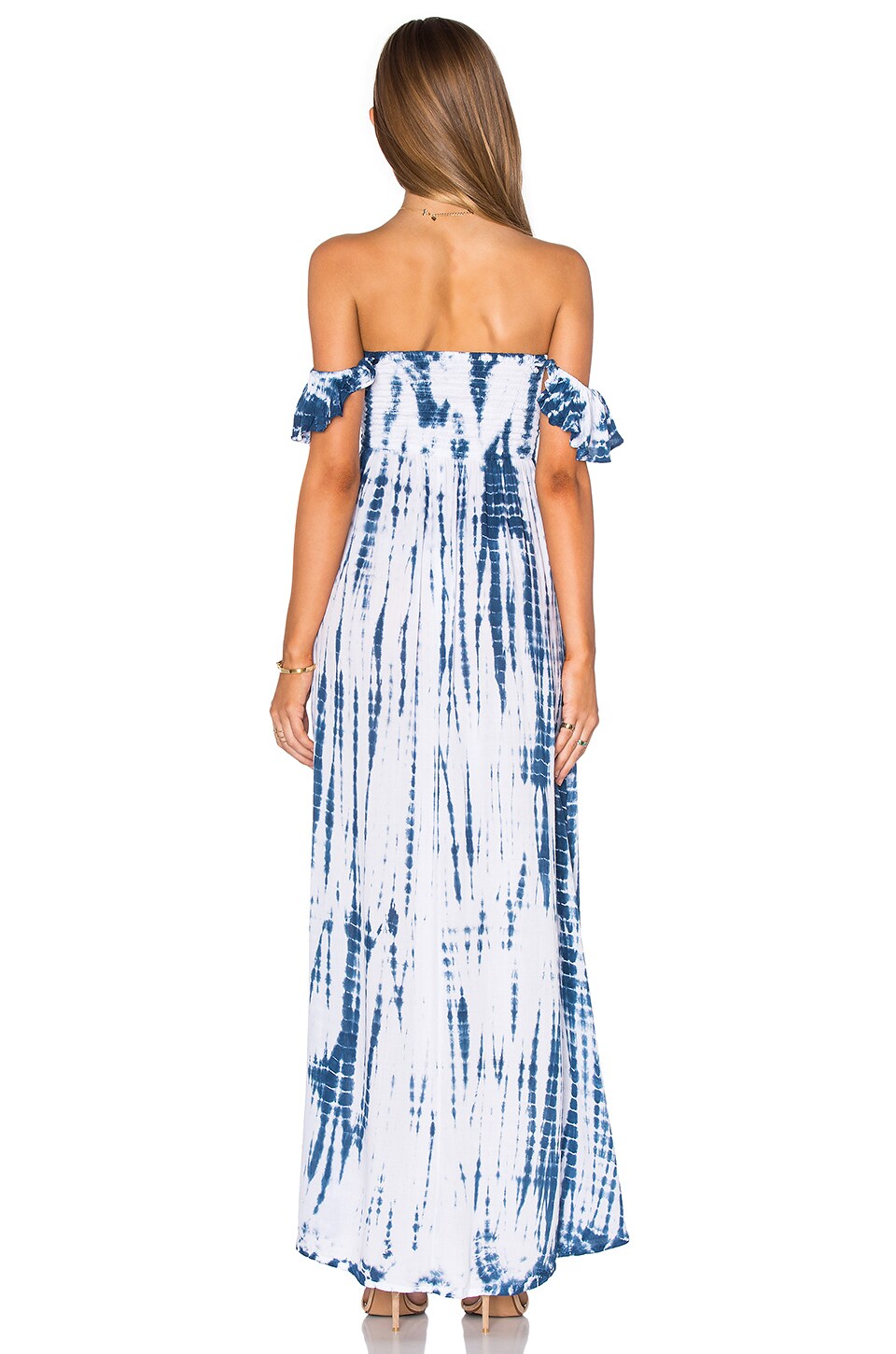 HOLLIE off-the-shoulder maxi dress