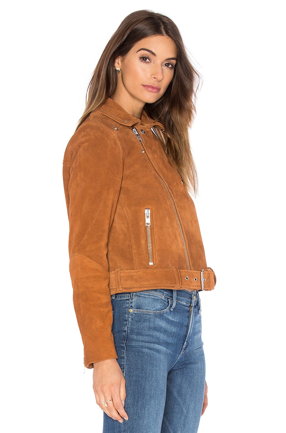 suede biker jacket