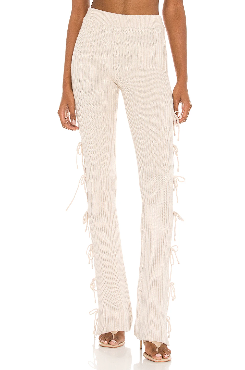 Rib Knit Tie Pant