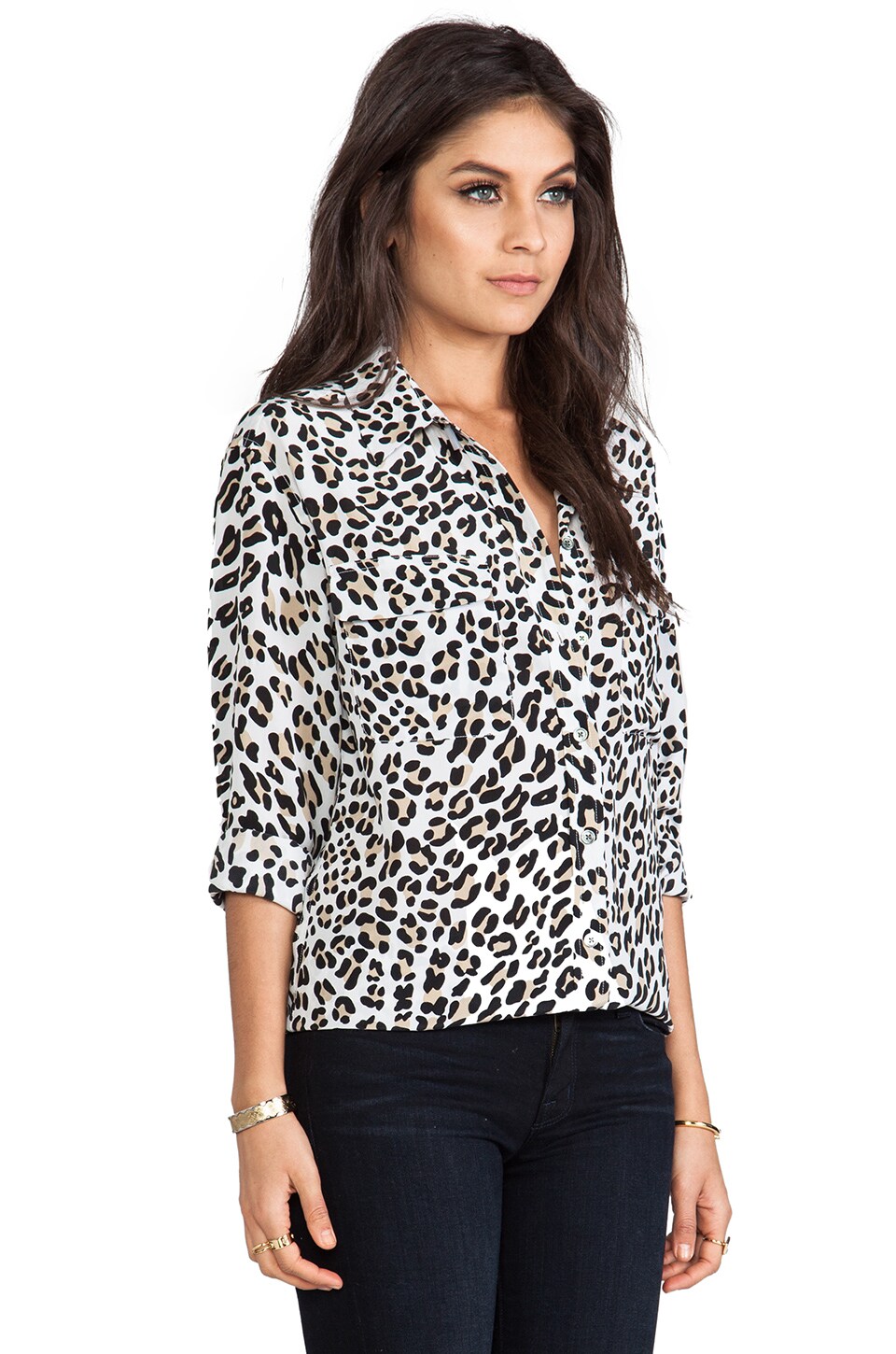 Signature modern leopard print shirt