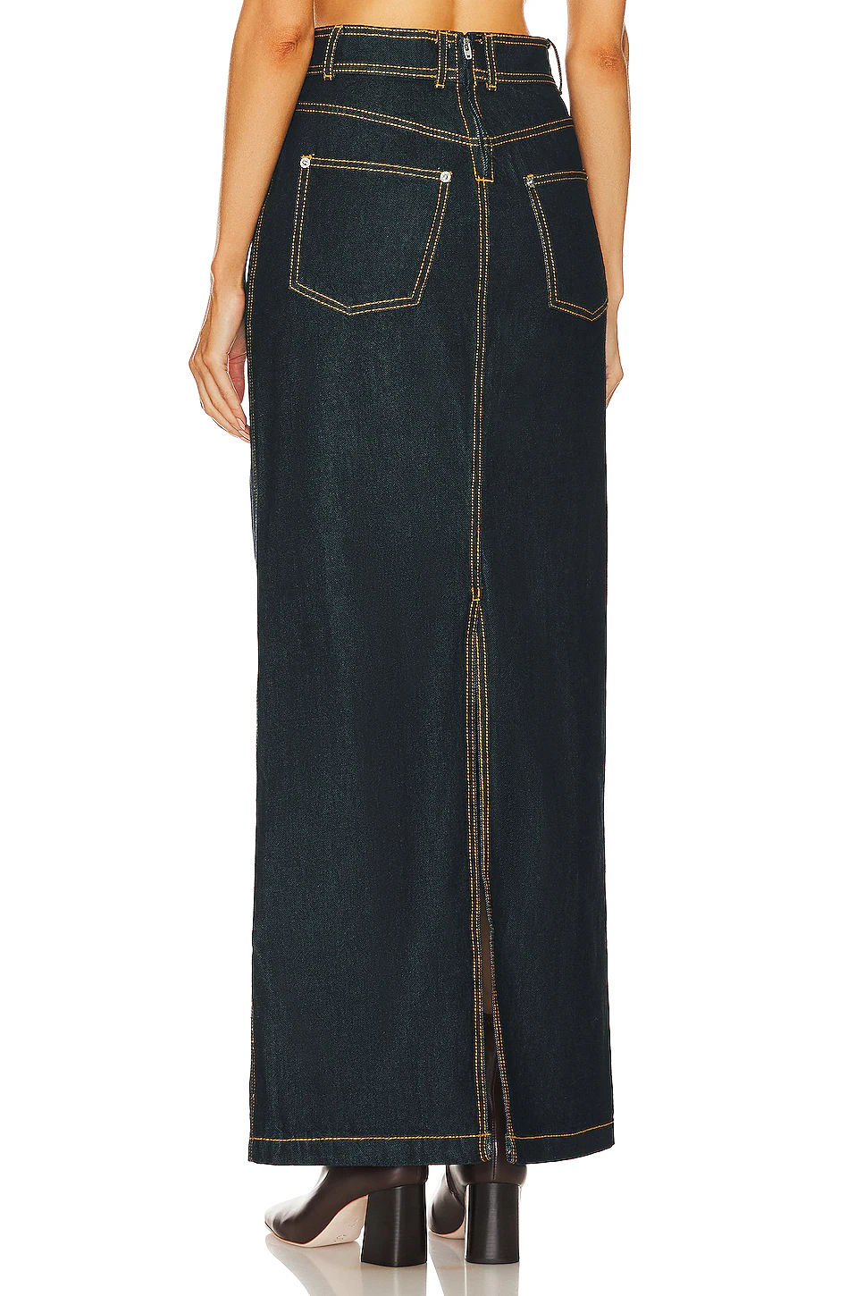 DENIM LONG skirt