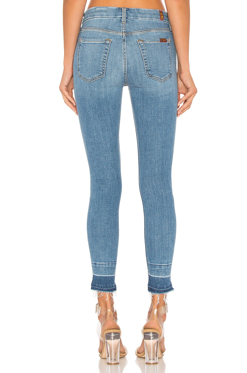 THE ANKLE SKINNY cuffed jeans