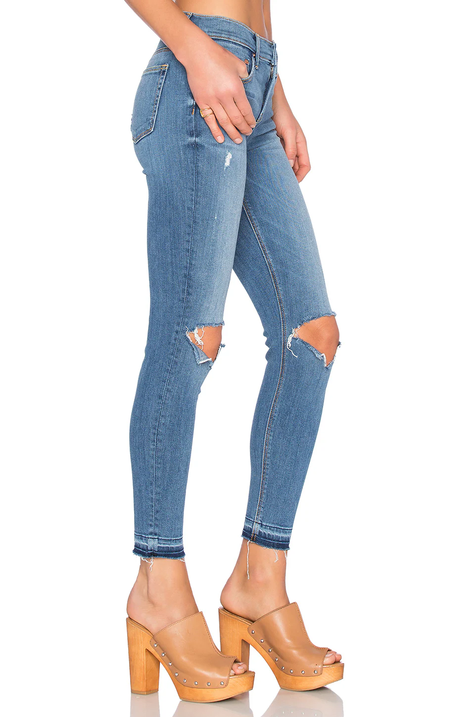 CANDICE mid-crotch super stretch skinny jeans