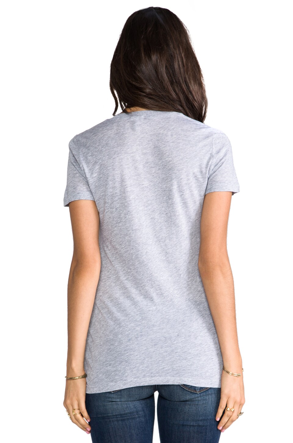 Very Light Jersey V Neck Top