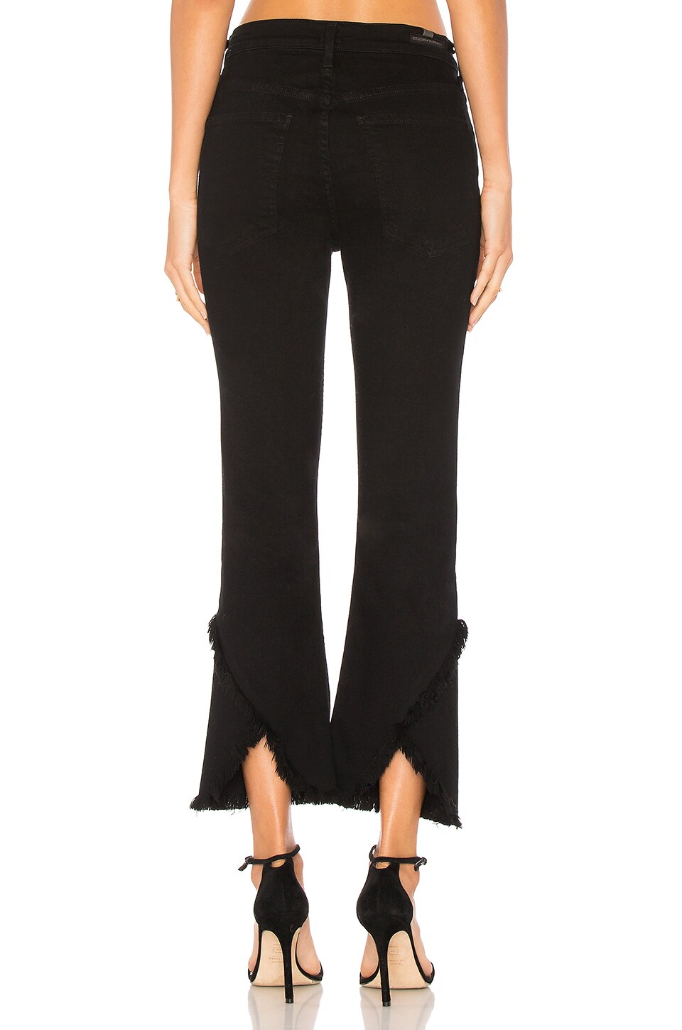 DREW frayed straight-leg jeans