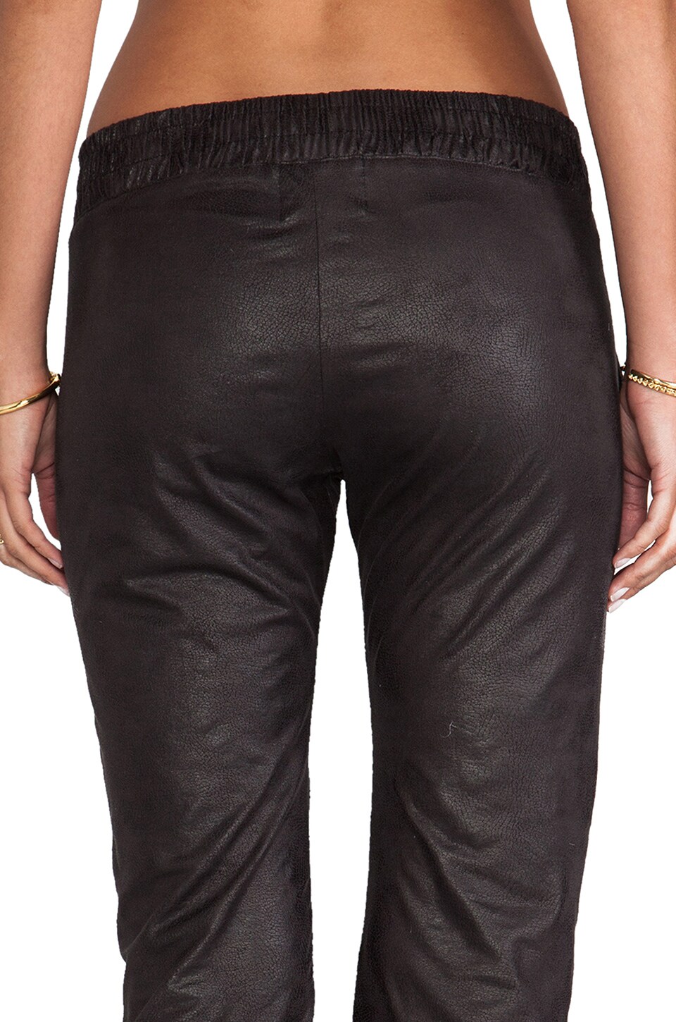 Vegan Leather Sweats