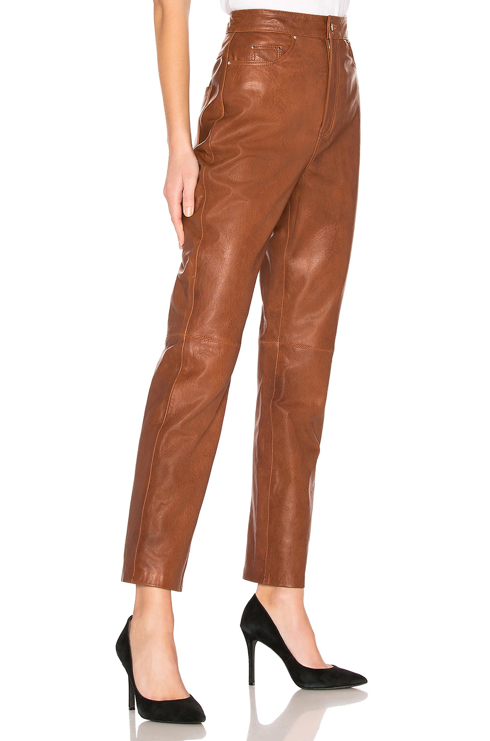 LEATHER STRAIGHT LEG pants