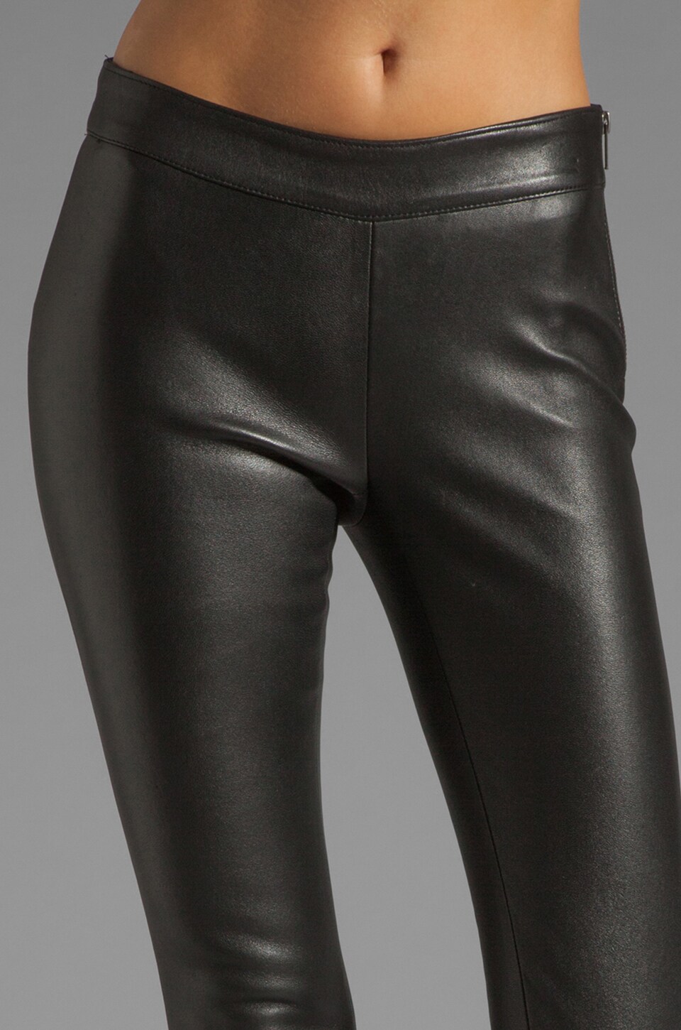 Navi Stretch Leather Pant