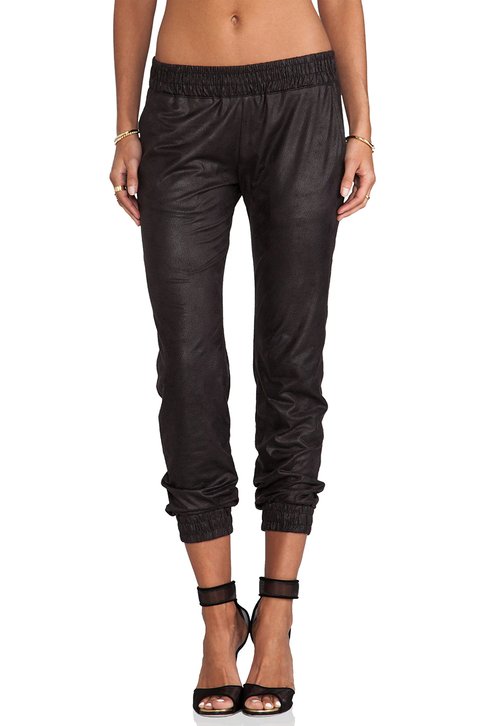 Vegan Leather Sweats