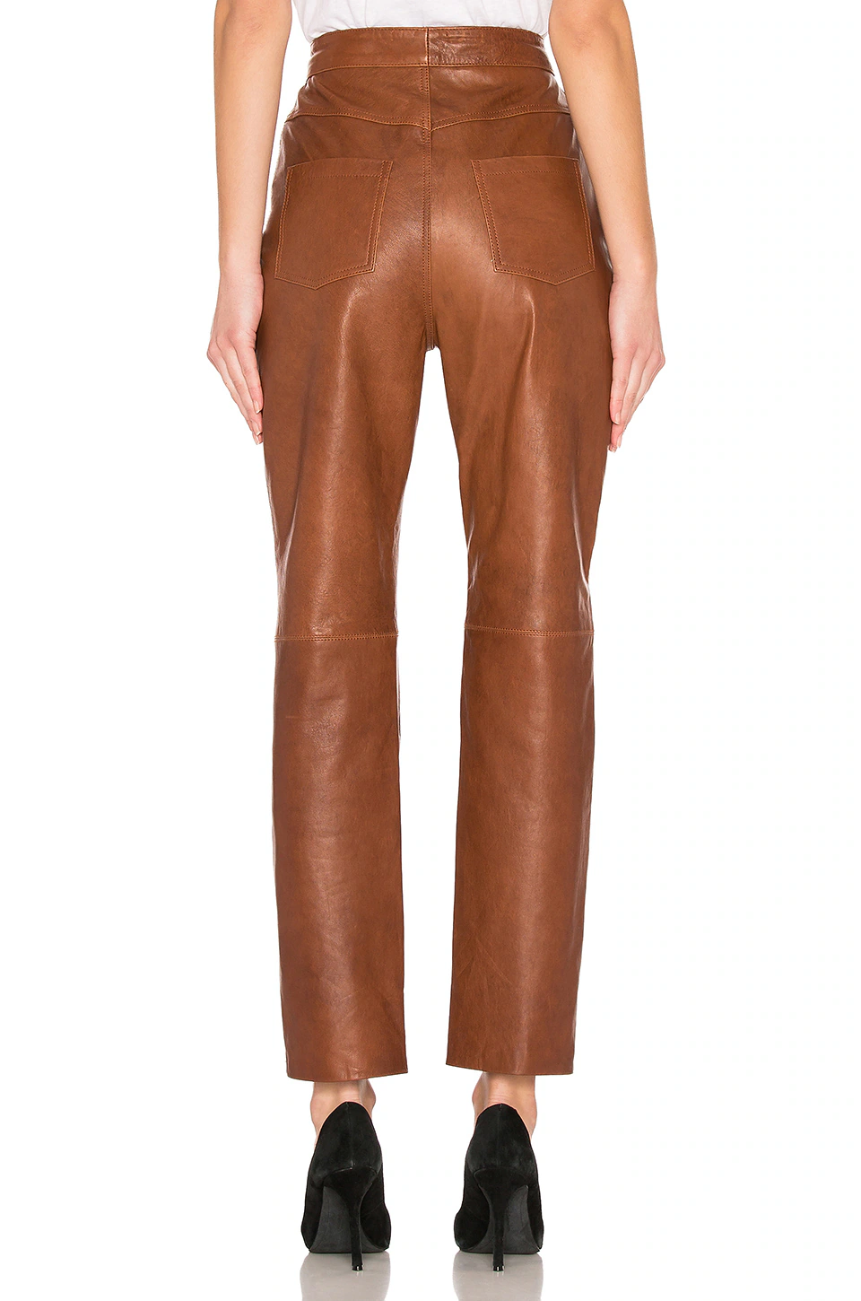 LEATHER STRAIGHT LEG pants