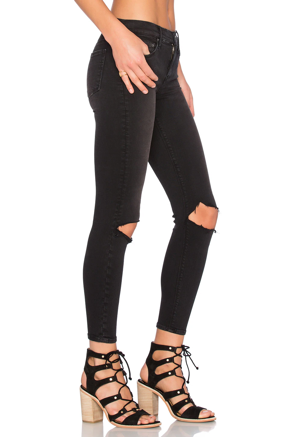 CANDICE mid-crotch super stretch skinny jeans