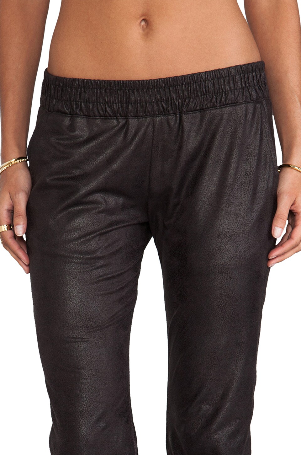 Vegan Leather Sweats