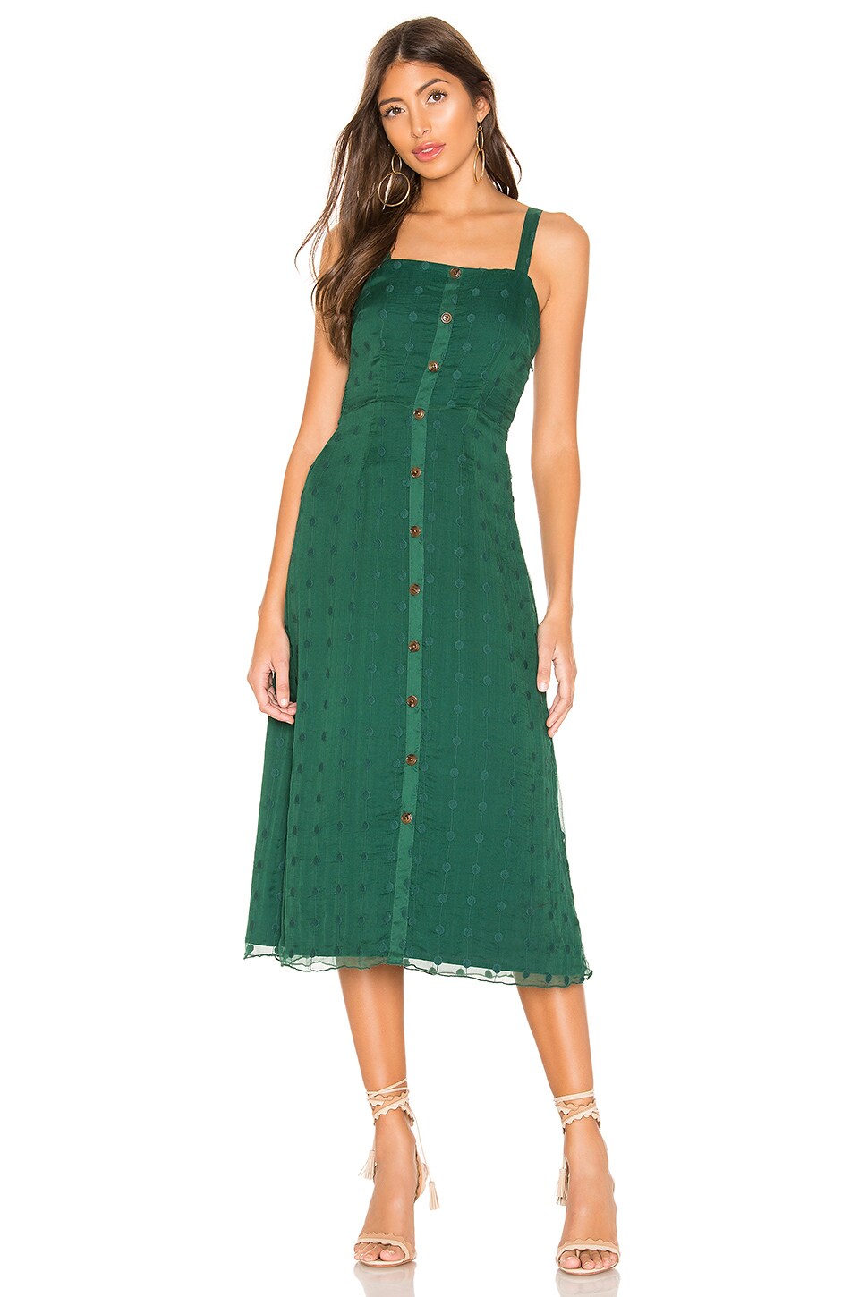 MARLA embroidered midi dress