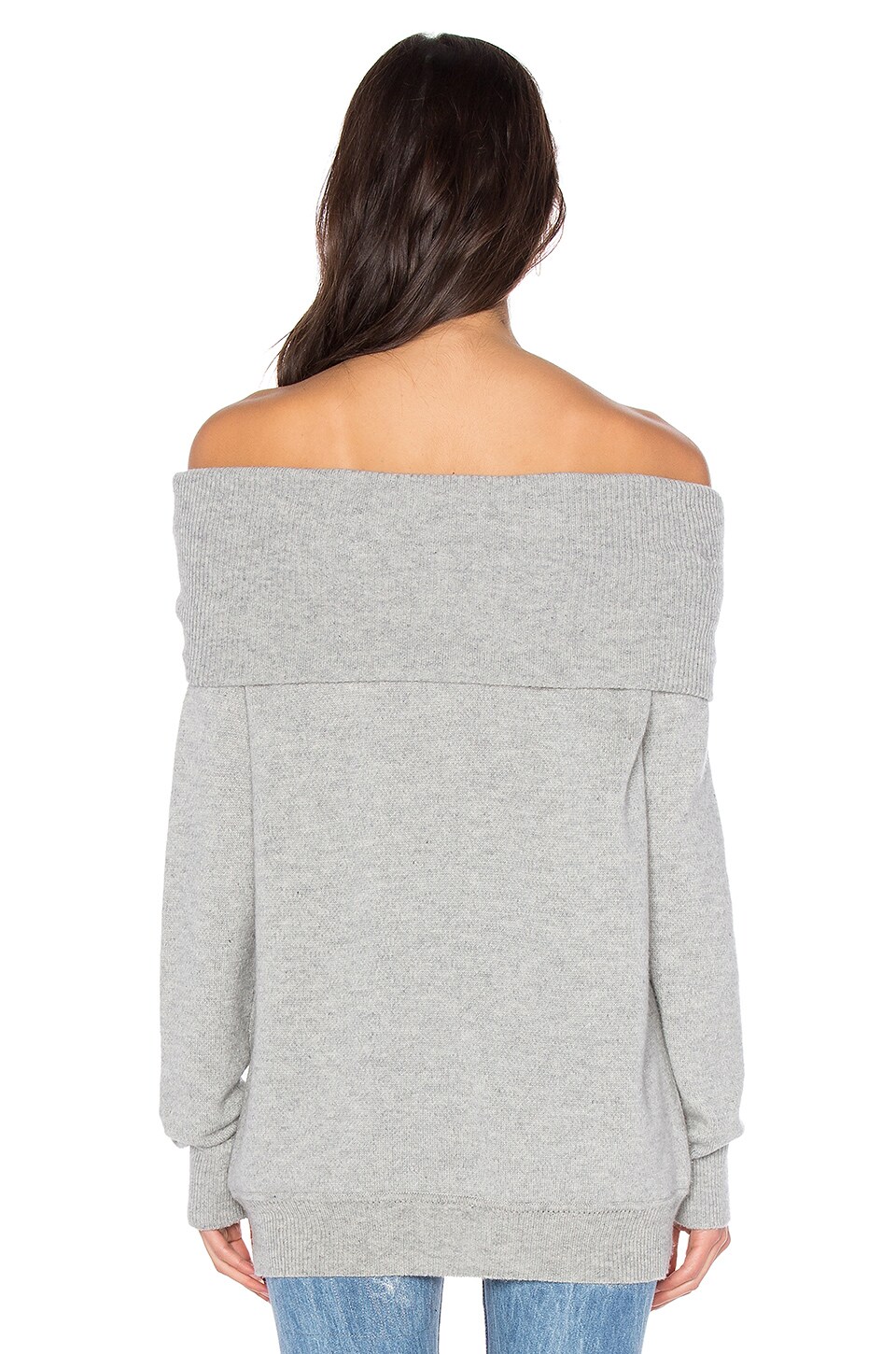 CASHWOOL off-the-shoulder pullover