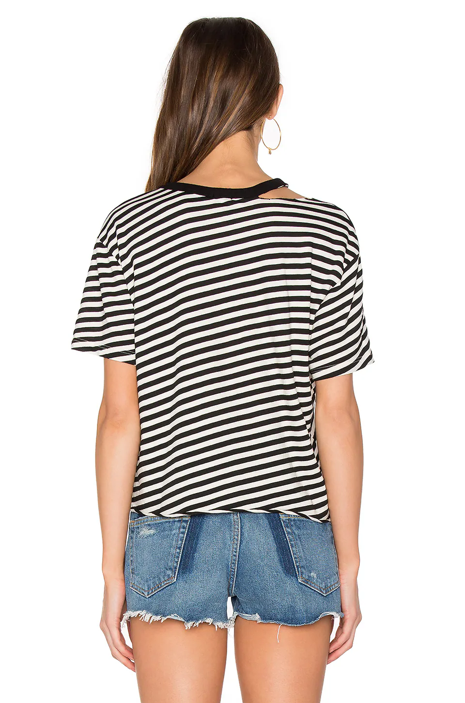 diagonal striped sports T-shirt