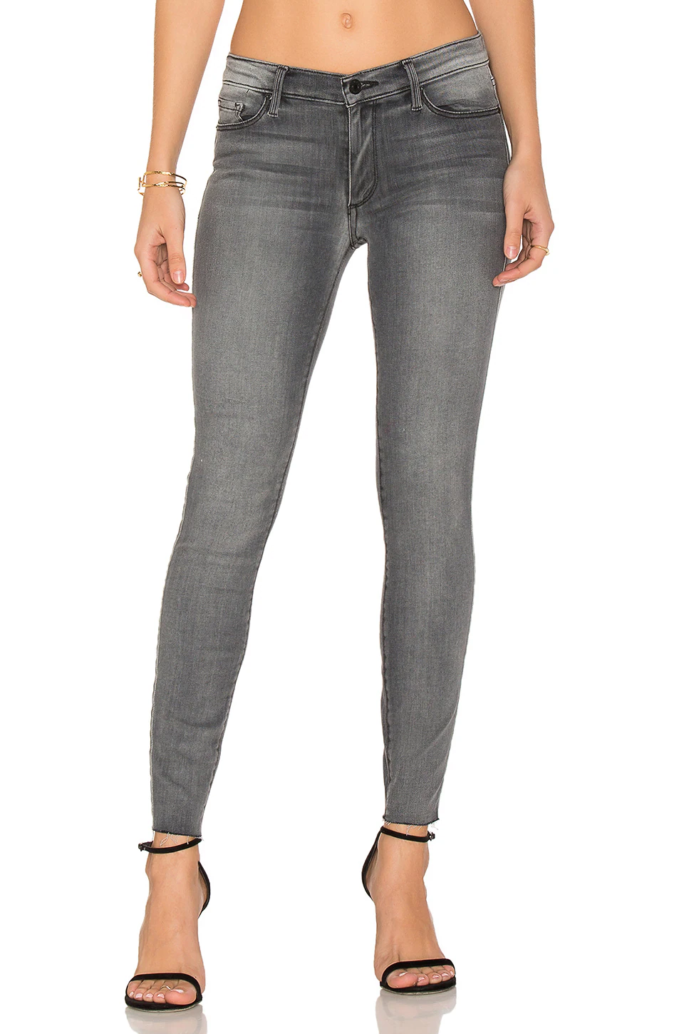 NOAH ankle frayed skinny jeans