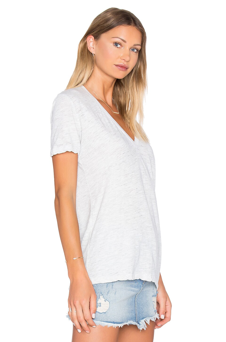 Oversized vintage V-neck T-shirt