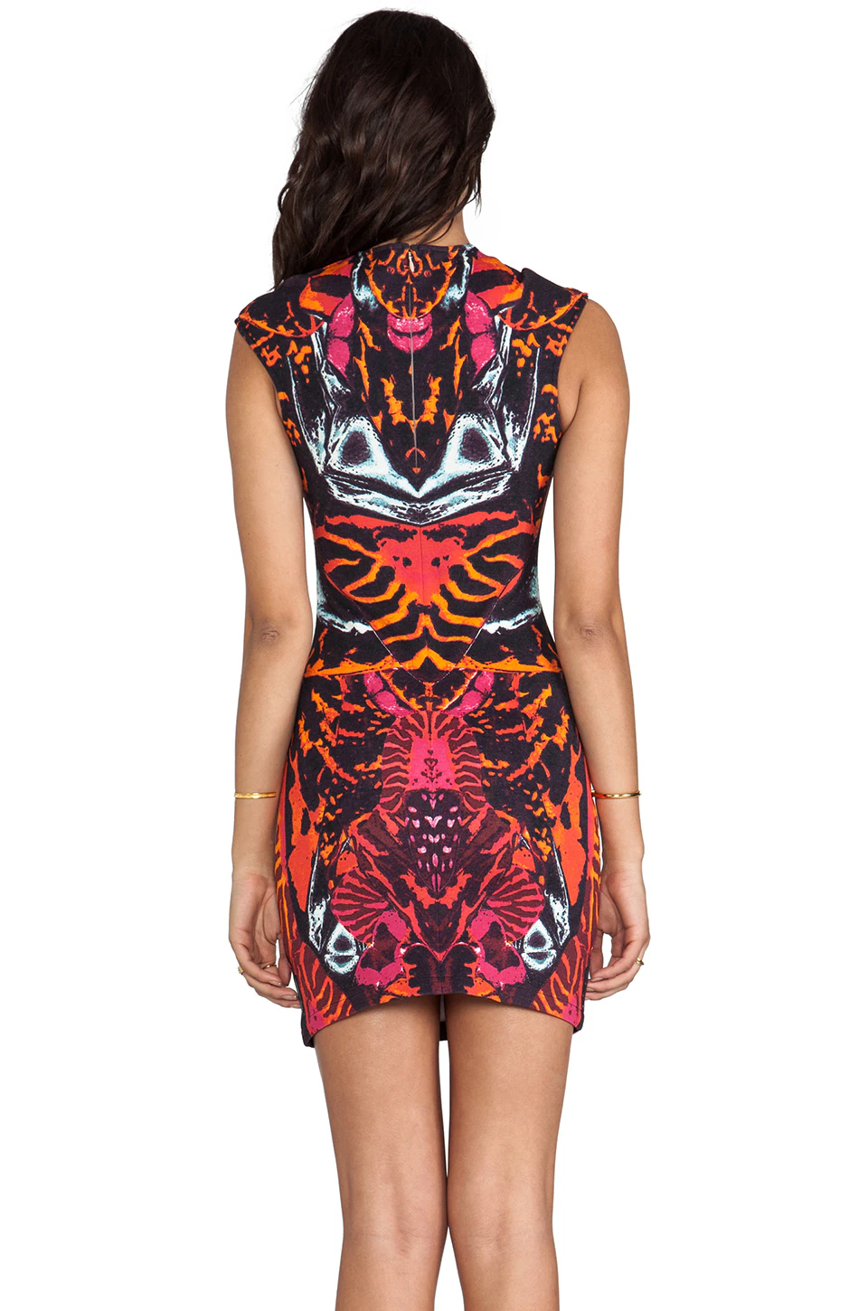 Reversible kaleidoscope print dress