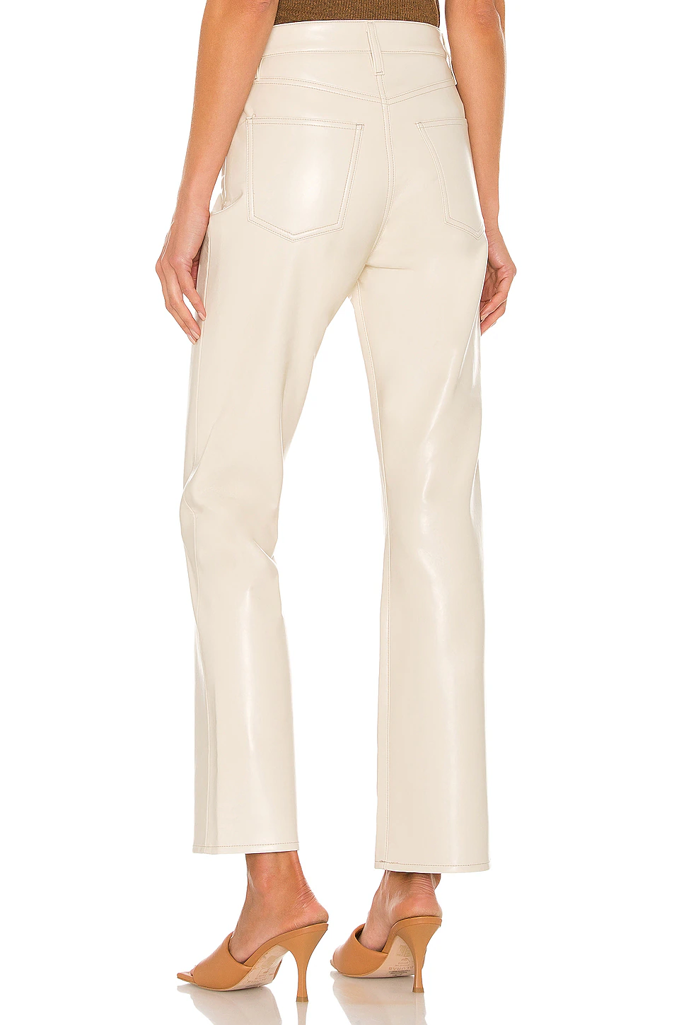 Recycled Leather Relaxed Boot Pant