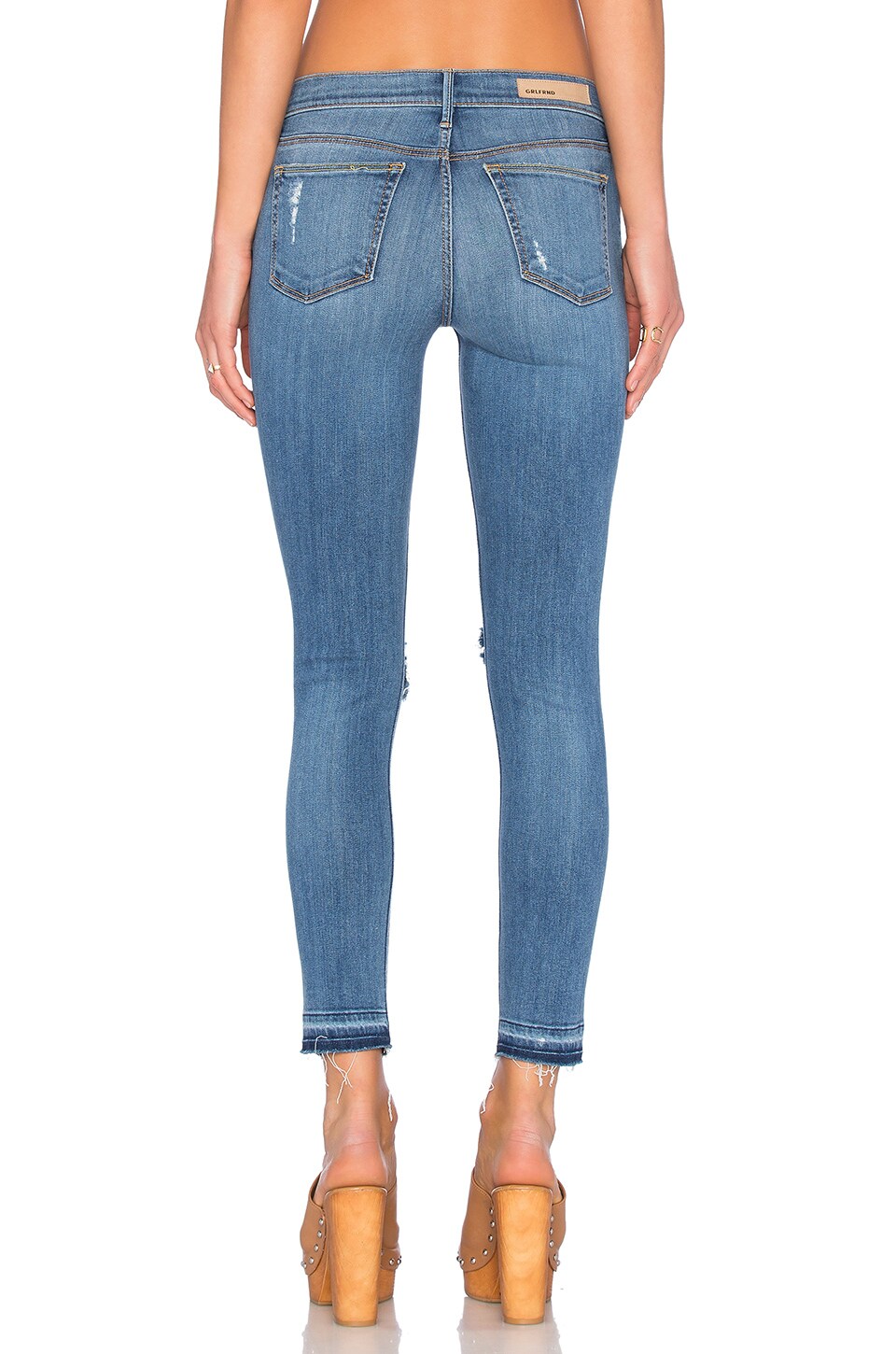 CANDICE mid-crotch super stretch skinny jeans