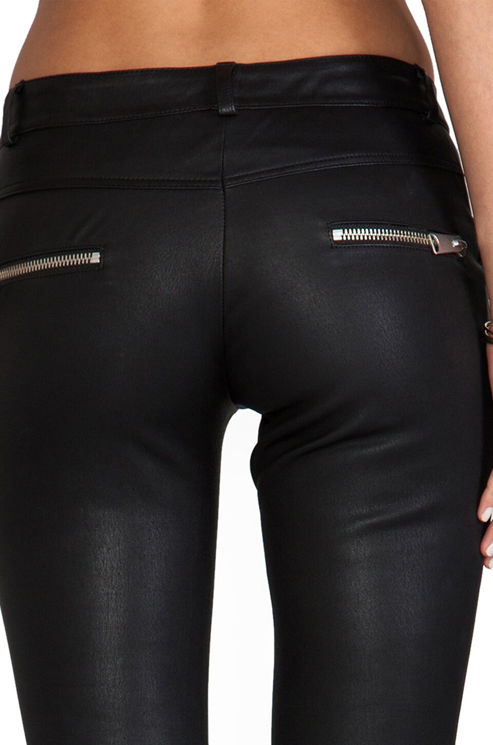 skinny leather trousers