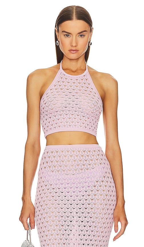 x REVOLVE Harva Sequined Knit Halter