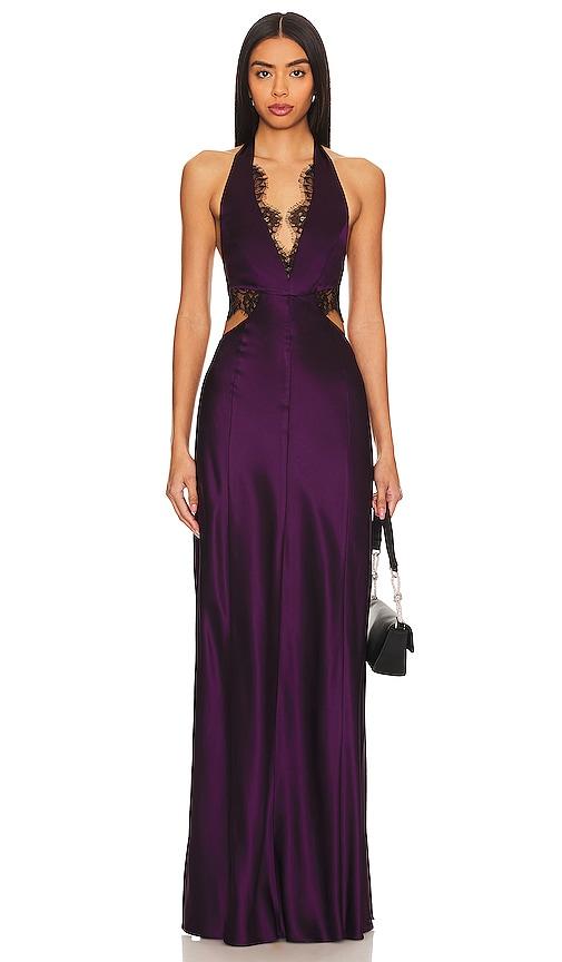 Kylie Lace Cutout Gown