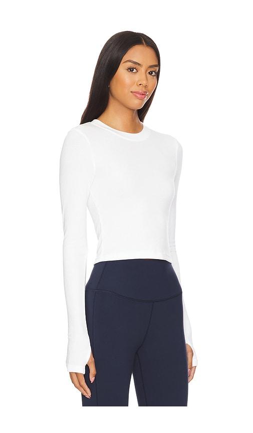 Louise Rib Long Sleeve Crop Top