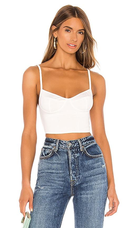 Cutlass Solid Bustier Crop Tank