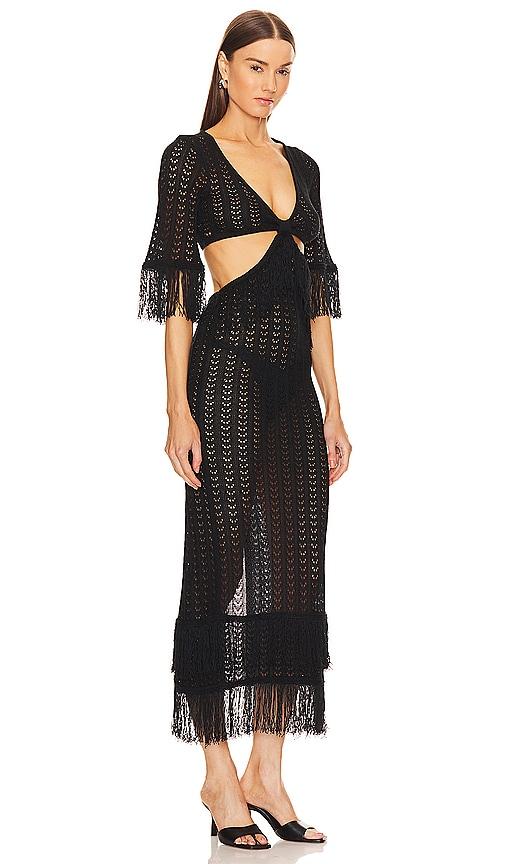 x REVOLVE Hanley Fringe Maxi Knit Dress