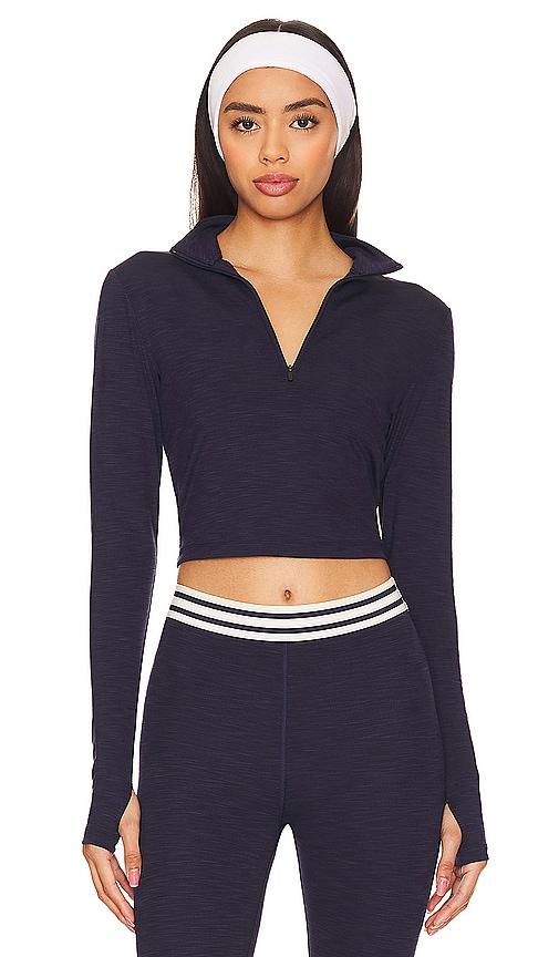 Stevie Active Rib Half Zip Top