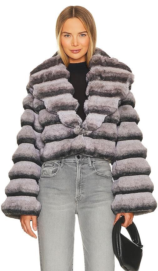 Faux Fur Chinchilla Jacket