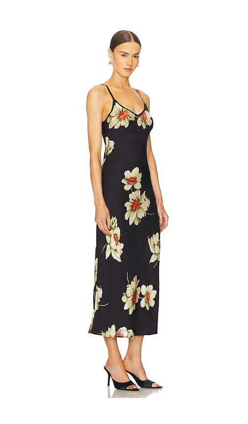 SLIP-DRESS MIT BLUMENMUSTER SAVANNAH