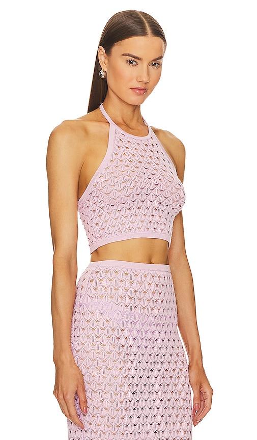 x REVOLVE Harva Sequined Knit Halter