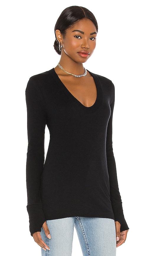 Cashmere Fitted V Neck Sweater