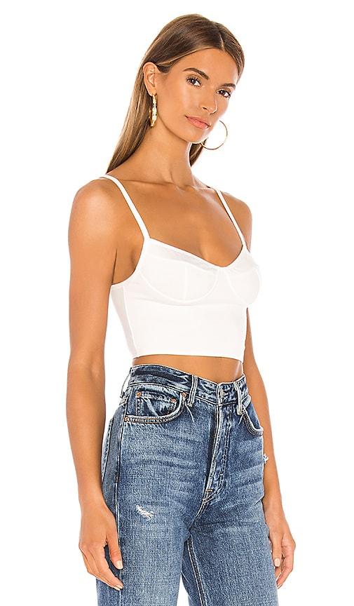 Cutlass Solid Bustier Crop Tank