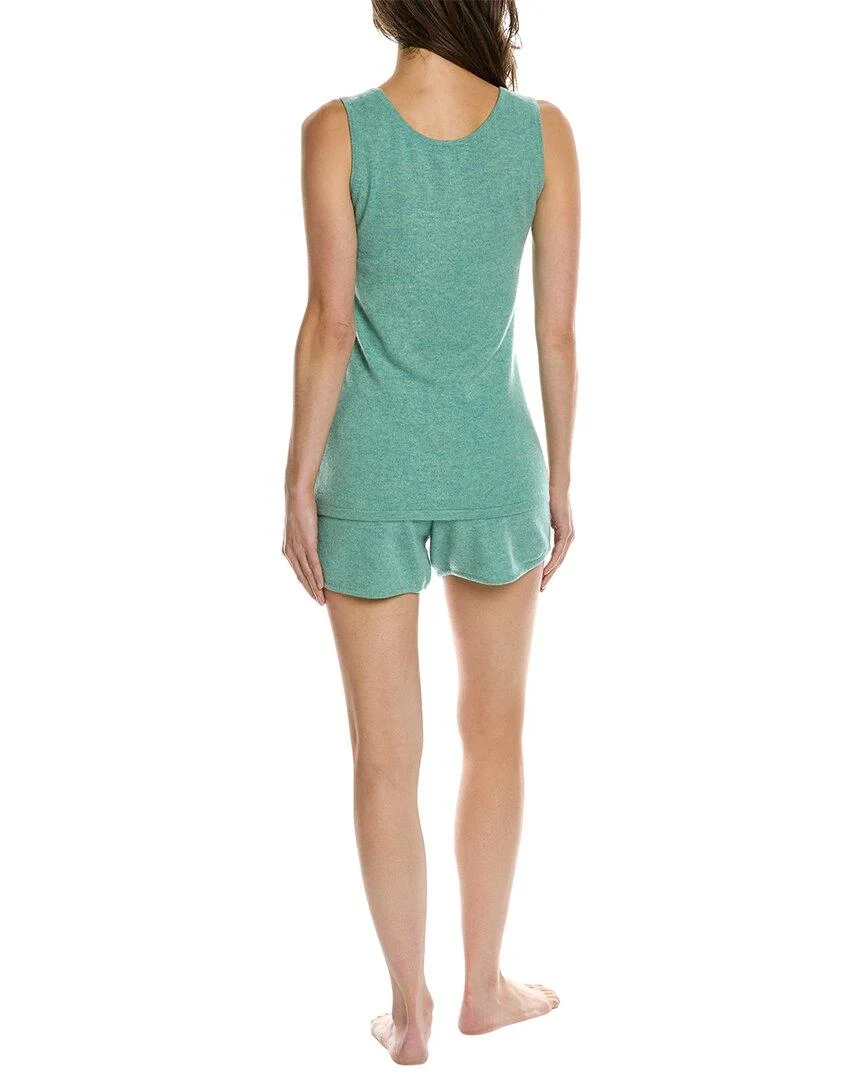 sofiacashmere 2pc Cashmere Tank & Short Set