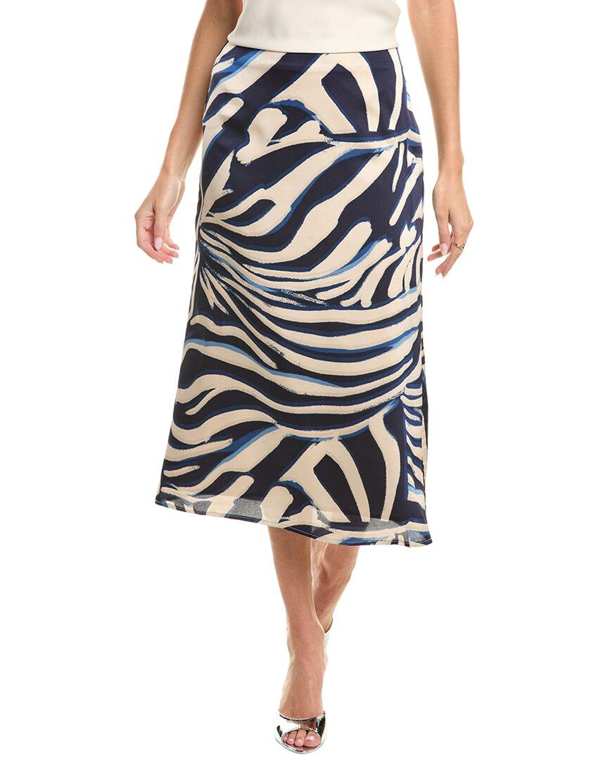 Gracia Zebra Stripe Satin Mermaid Skirt