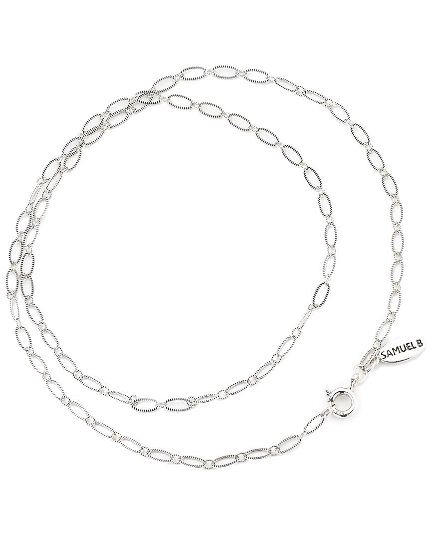 Samuel B. Silver Link Necklace