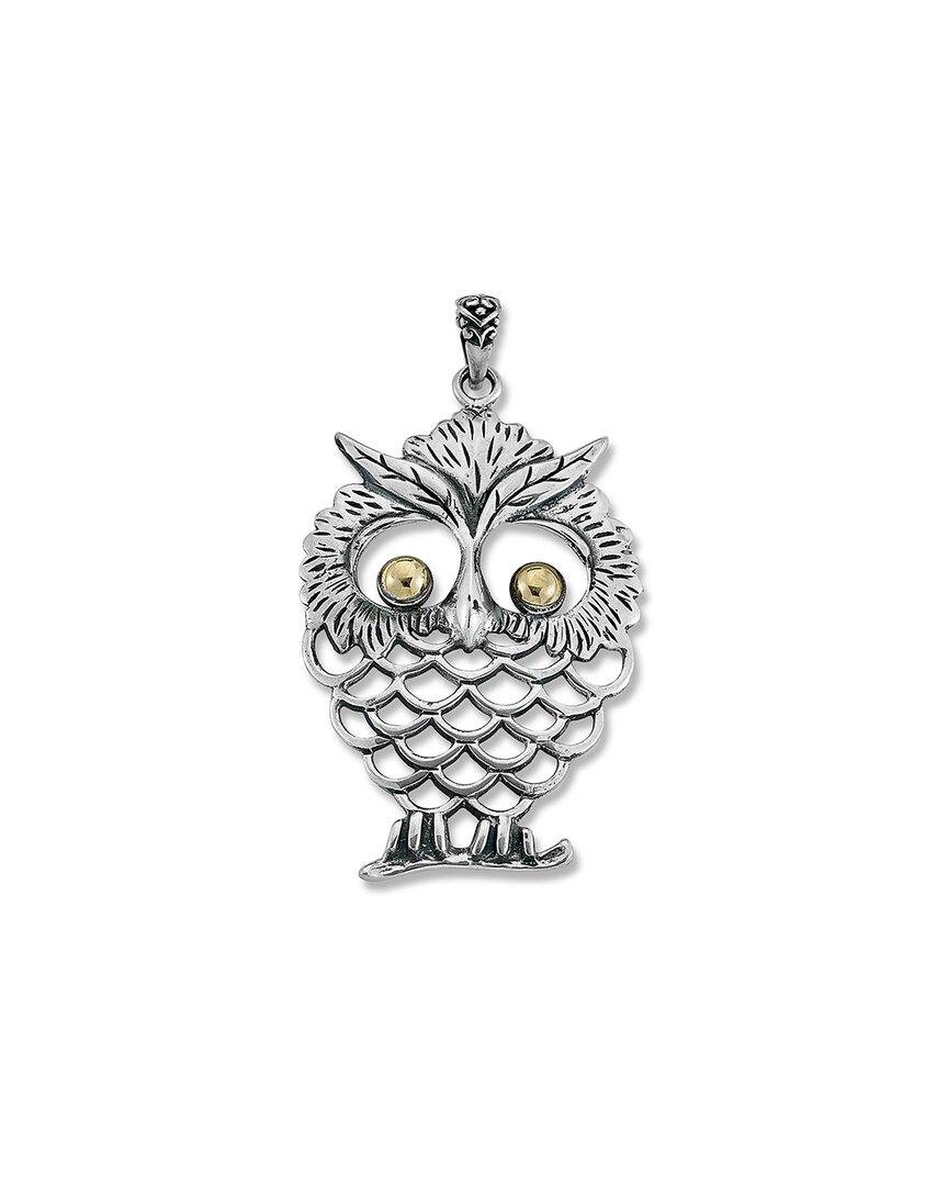 Samuel B. 18K & Silver Owl Pendant