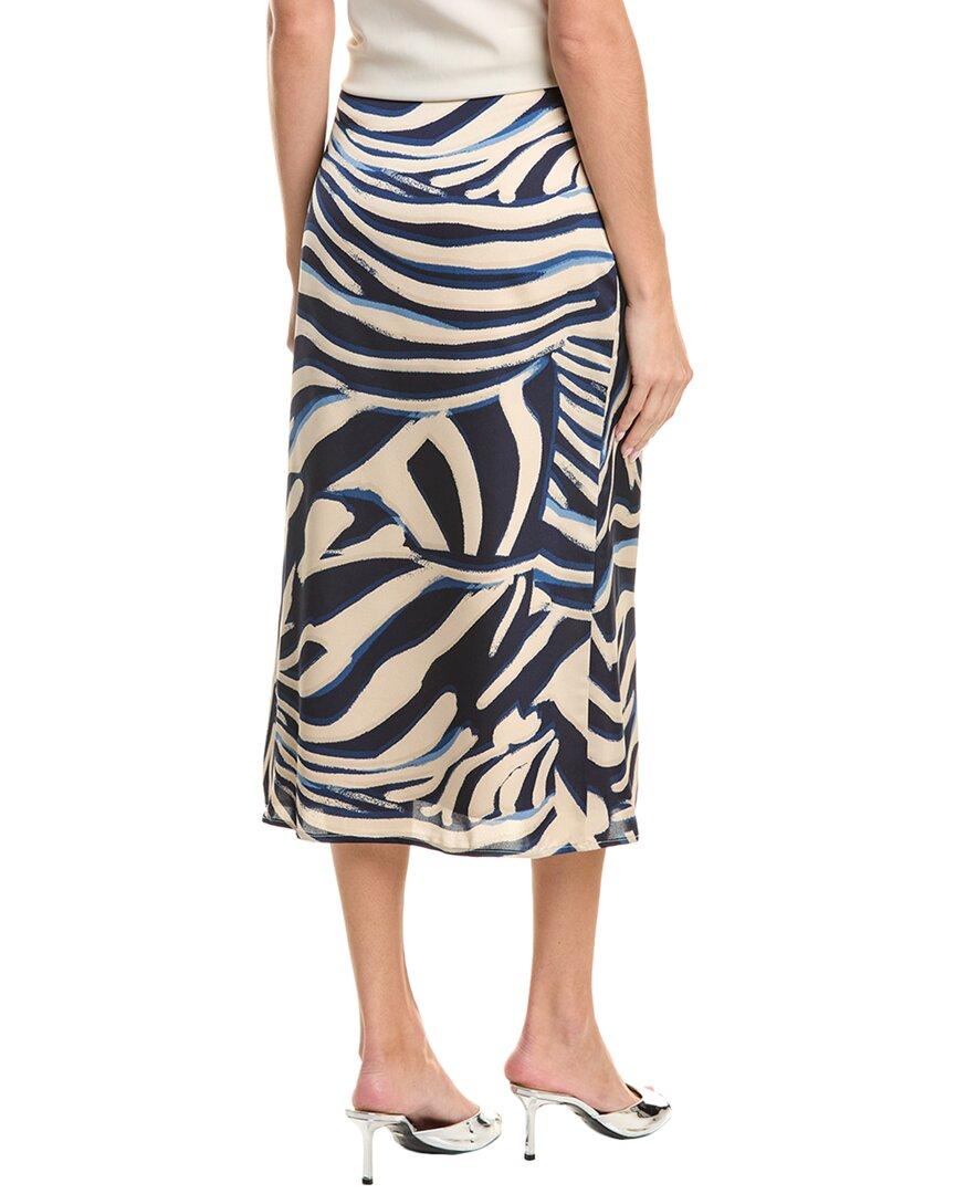 Gracia Zebra Stripe Satin Mermaid Skirt