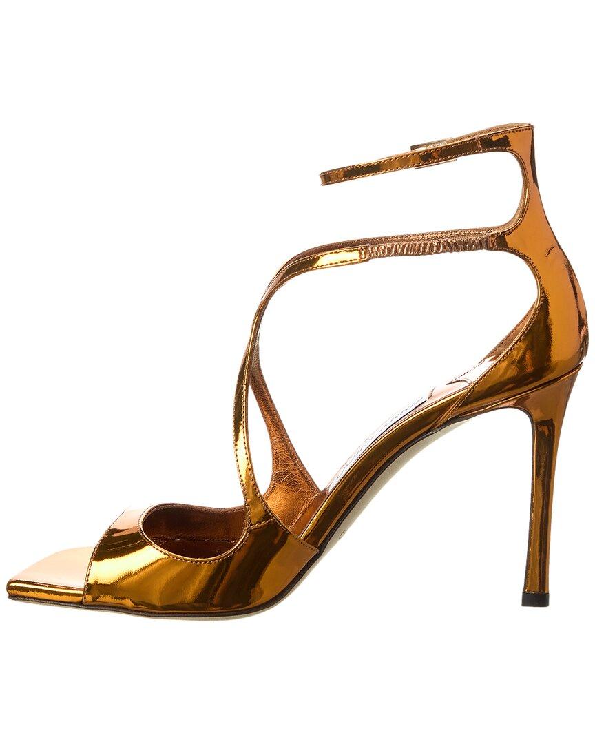 Azia 95 Sandal In Metallic Copper Color Leather