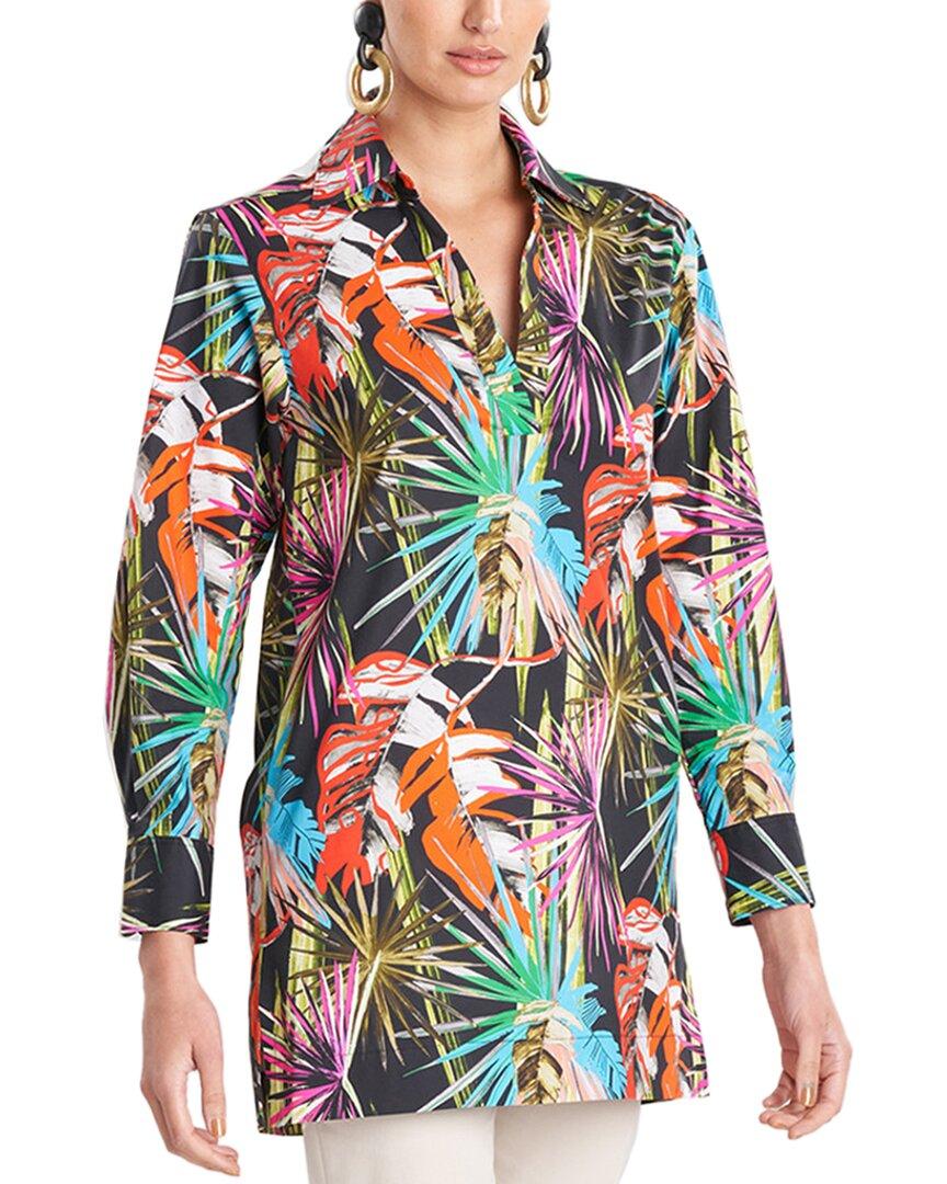 Natori El Nido Printed Poplin Top