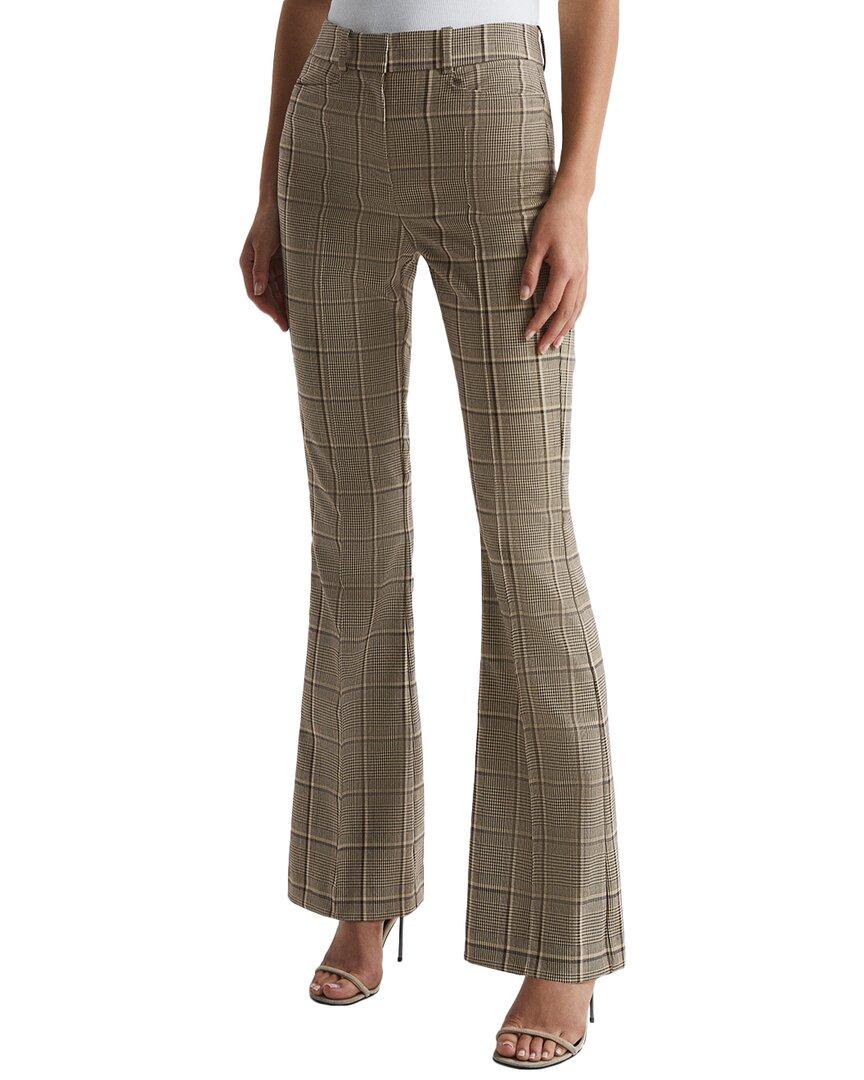 Reiss Sandie Flared Check Trouser