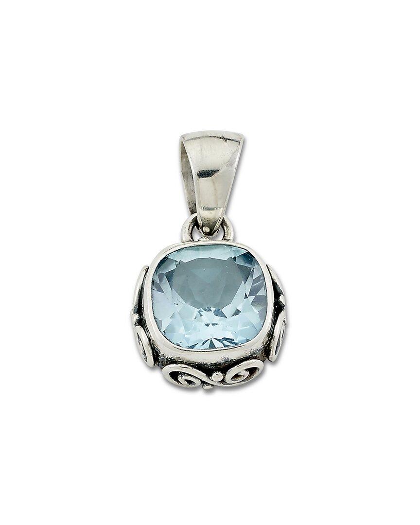 Samuel B. Silver 3.00 ct. tw. Blue Topaz Pendant