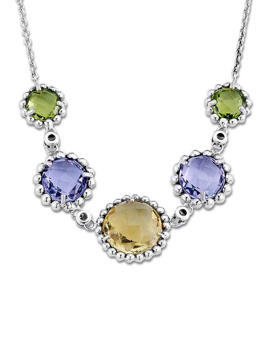 Samuel B. Silver 7.62 ct. tw. Gemstone Necklace