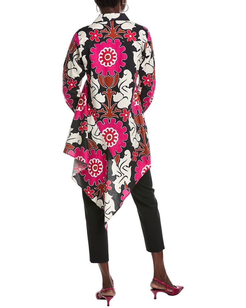 Natori Asymmetrical Flounce Shirt